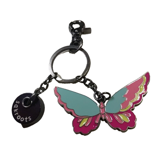 Sakroots Butterfly Keychain Purse Clip Metal Enamel - Picture 3 of 6